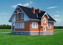 Архитектурный проект симпатичного загородного дома для большой семьи