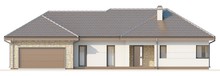 Одноэтажный коттедж с многоскатной крышей