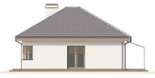 Одноэтажный коттедж с многоскатной крышей