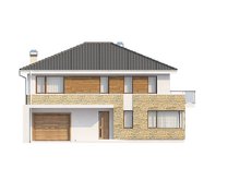 Проект стильного двухэтажного дома площадью до 200 m²