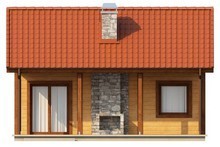 Проект бюджетного негабаритного одноэтажного коттеджа с деревянным фасадом