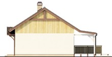 Проект небольшого загородного коттеджа с крытой террасой