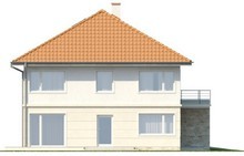 Проект 2-х этажного дома на две семьи с террасой над гаражом