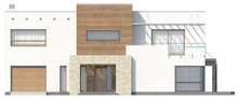 Проект просторной двухэтажной усадьбы в современном стиле с плоской крышей
