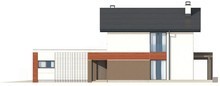 Проект двухэтажного дома с гаражом и светлым фасадом