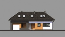 Проект презентабельного жилого дома с мансардой