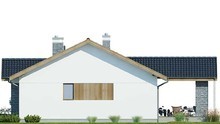 Современный жилой дом с крытой верандой