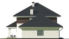 Красочный двухэтажный дом с просторным гаражом