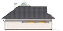 Мансардный дом с боковой террасой и гаражом