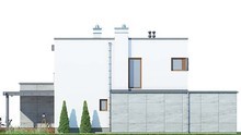 Проект современного дома с четырьмя спальнями