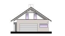 Чертежи современного одноэтажного дома с гаражом