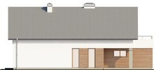 Дачный дом с мансардой и террасой над гаражом