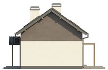 Компактный дачный дом с угловым окном в кухне