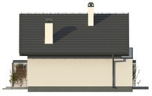 Проект небольшого узкого дома с мансардой в традиционном стиле