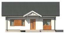 Проект простого одноэтажного дома в классическом стиле