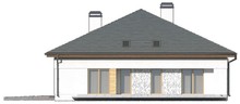 Проект коттеджа с многоскатной крышей и мансардой свободной планировки