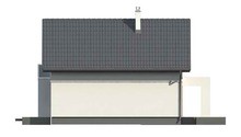 Проект дома с балконом и пристроенным гаражом
