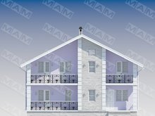 Архитектурный проект двухэтажного дома 12 на 12