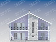 Архитектурный проект двухэтажного дома 12 на 12