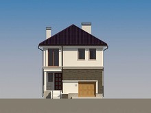 Интересный проект узкого двухэтажного дома