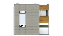 Стильный современный двухэтажный дом для маленького участка