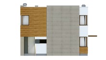 Стильный современный двухэтажный дом для маленького участка