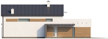 Современный дом с просторной террасой над гаражом