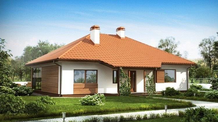 Интересный коттедж с оранжереей и террасой