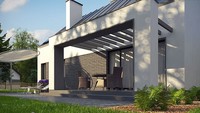 Проект современного стильного дома с гаражом
