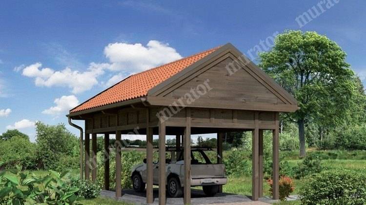 Проект капитального навеса для авто