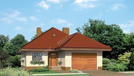 Проект красивого жилого дома с двумя верандами
