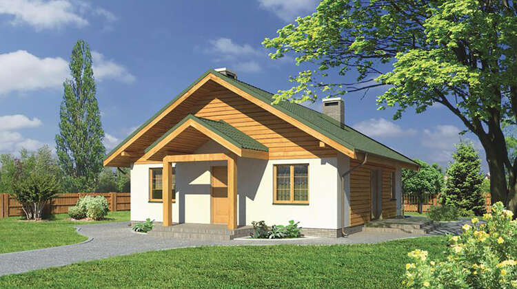 Жилой дом квадратной формы