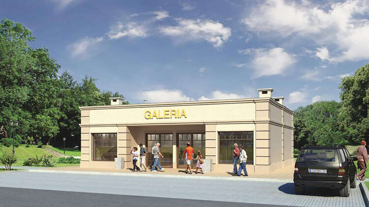 Проект современного здания под культурные объекты