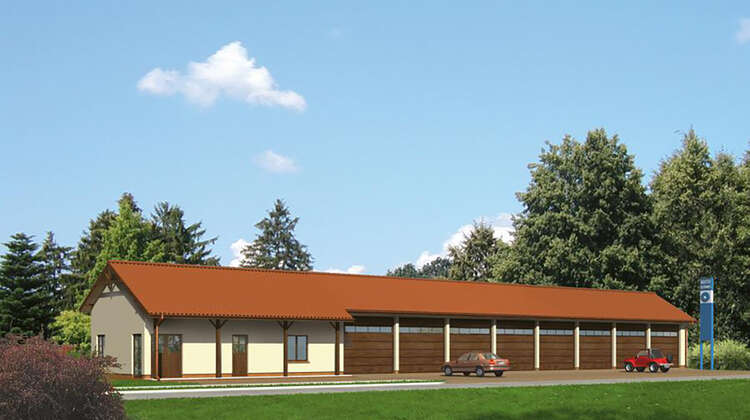 Гараж на 8 авто с жилыми апартаментами