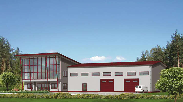 Проект современного здания универсального назначения