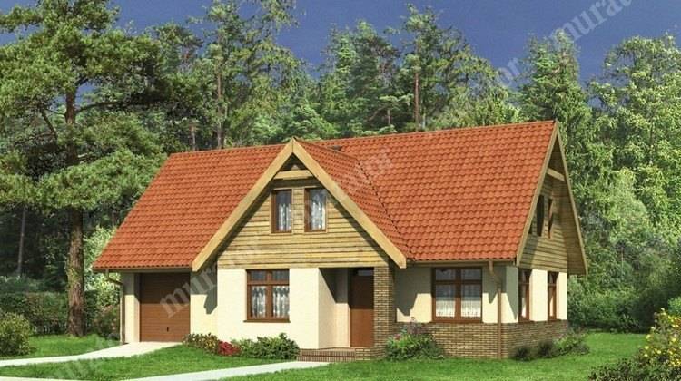 Проект двухэтажного привлекательного дома