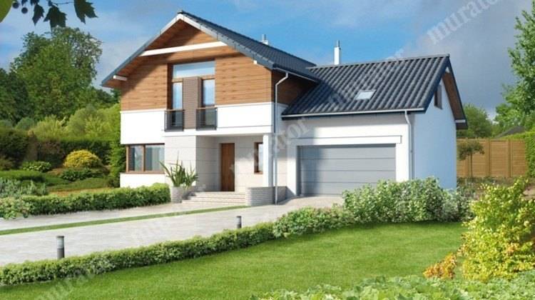Проект изящного дома с просторным гаражом