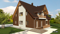Шикарный кирпичный дом со стильным декором жилой площадью 130 квадратов
