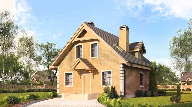 Компактный проект уютного экологичного коттеджа