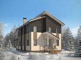 Проект уютного загородного дома 190 m²