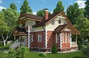 Проект симпатичного дома площадью 180 m²