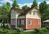 Проект симпатичного дома площадью 180 m²
