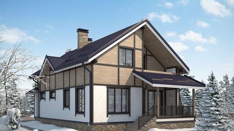 Проект коттеджа с мансардой 10 на 17