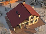 Архитектурный проект дома с зимним садом и гаражом