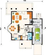 Красивый проект коттеджа с габаритами 12 на 12