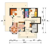 Симпатичный загородный особняк с пятью комфортабельными комнатами