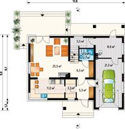 Стильная загородная усадьба с гаражом и террасой