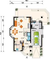 Симпатичная усадьба с балконами и роскошной террасой