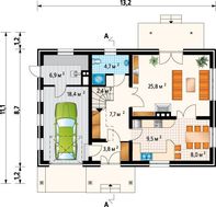 Оригинальный особняк с тремя спальнями и большой гостиной