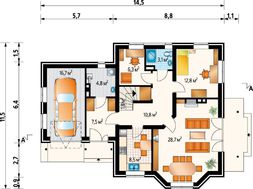 Проект стильного особняка с комфортабельными комнатами